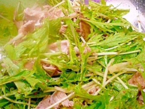 ダイエット 冷しゃぶ水菜サラダ1kcal レシピ 作り方 By きてきて ミ 楽天レシピ ダイエット 冷しゃぶ水菜サラダ1kcal レシピ 作り方 By きてきて ミ 楽天レシピ